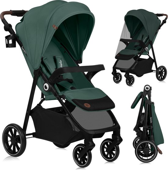 Lionelo Emma One - Buggy - Kinderwagen tot 22 kg - XXL Kapje - EVA Wielen
