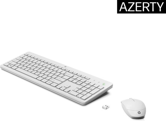 HP 230 - Draadloos Toetsenbord en Muis Combinatie - Azerty - Wit