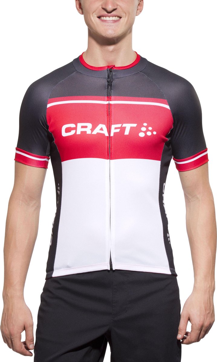 Craft Classic Logo Jersey korte mouwen Heren wit Maat L