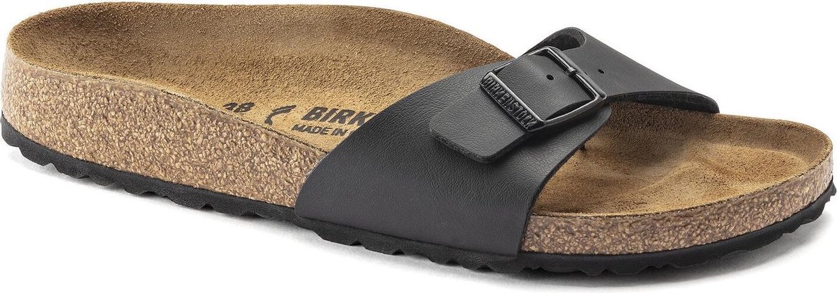 Birkenstock  - Maat 39 - Madrid Dames Slippers Small fit - Black