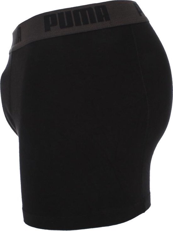PUMA Boxershort Heren PUMA BASIC BOXER 2-pack - Black / Black - Maat M