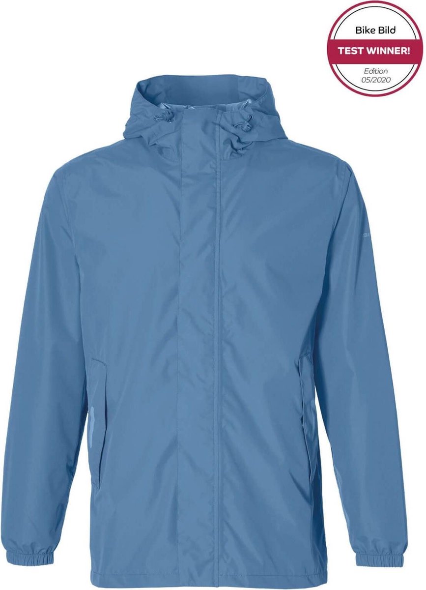 Basil Hoga Regenjas Unisex - Blauw - Maat XXL