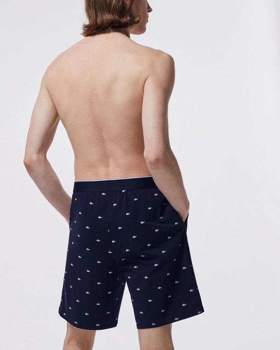 Lacoste - Maat XS - Heren Short - Navy/Wit