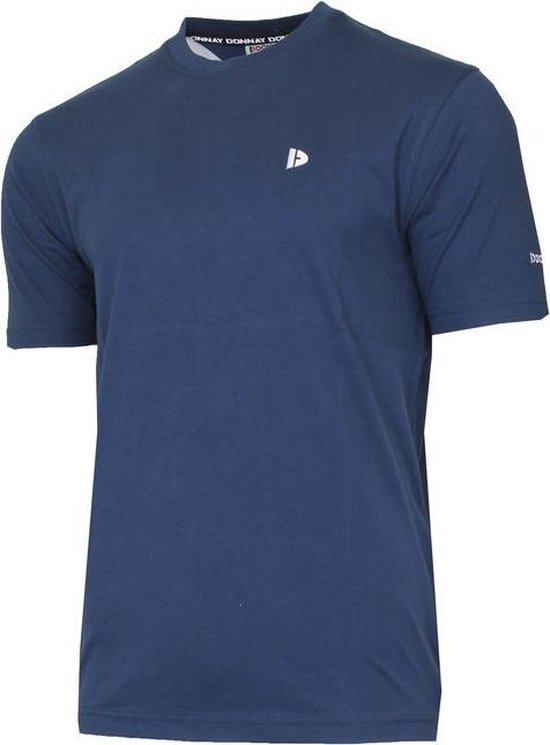 Donnay  Maat S - T-shirt (Vince) - Sportshirt - Heren Navy (010)