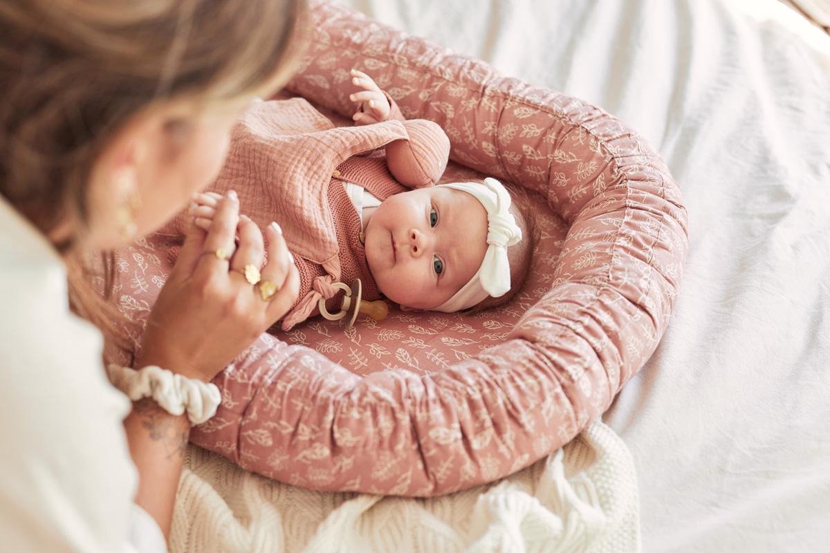 Jollein Babynestje Meadow 90x52cm - Rosewood - Roze