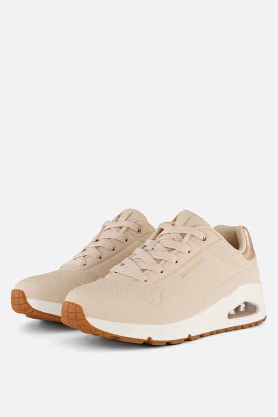 sneakers, beige, mesh, veterschoen, sportshoe