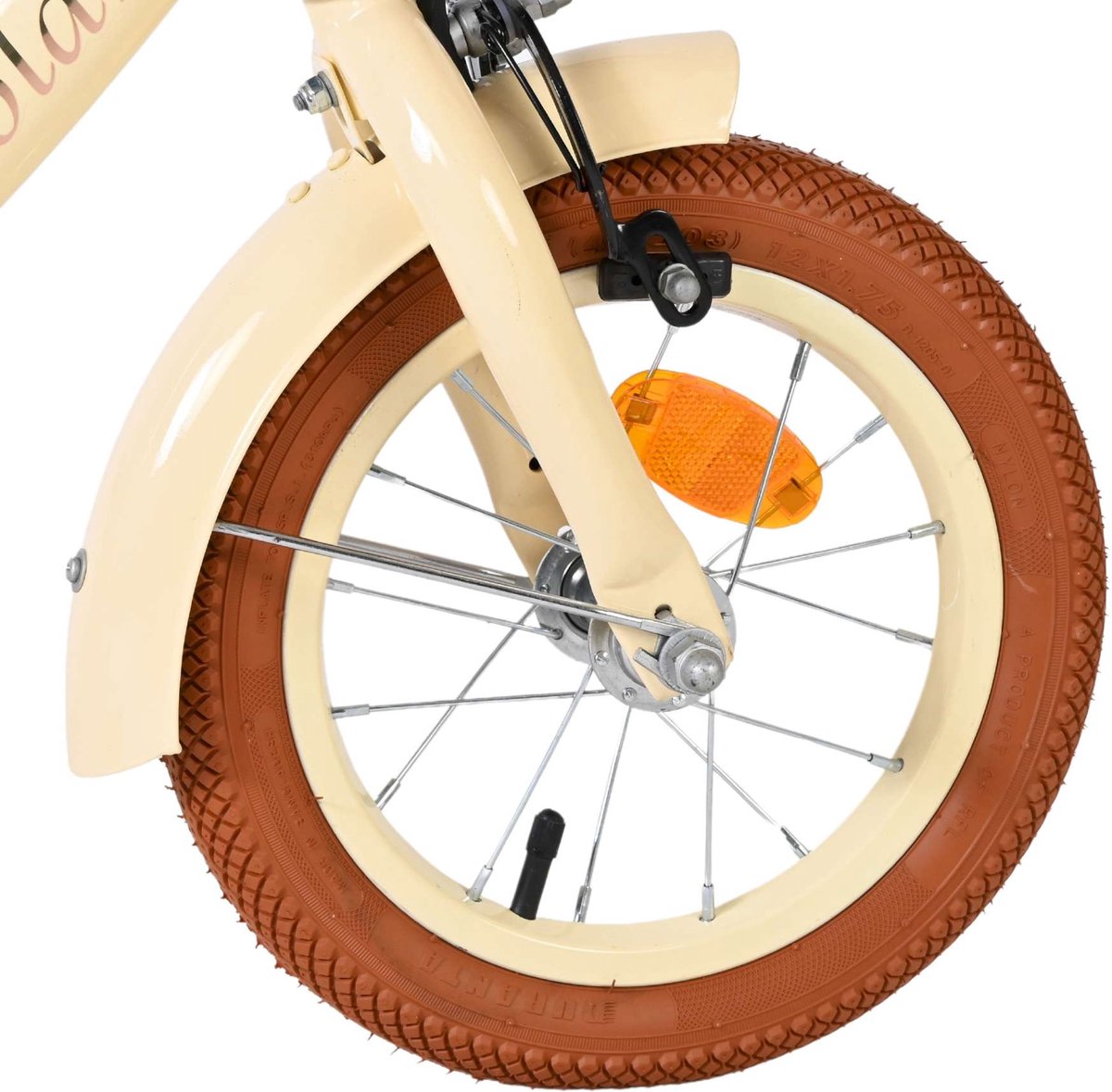 fiets, voorwiel, band, reflector, spaken