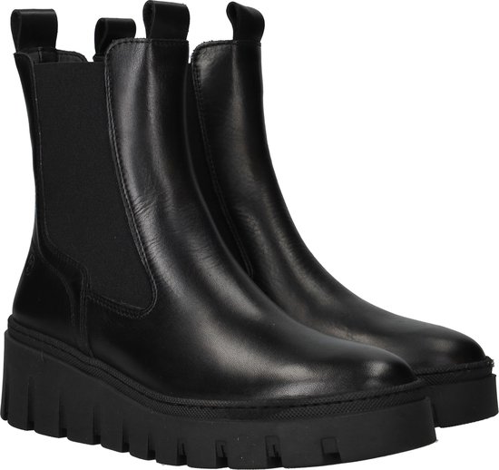 boots, ankle boots, Chelsea boots, black, sleek leather
