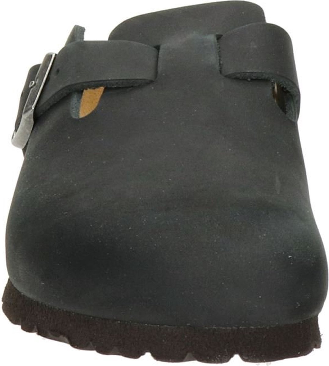 Birkenstock -maat 41 -Boston Black narrow Fettleder Oiled Leather Unisex Clogs - Zwart