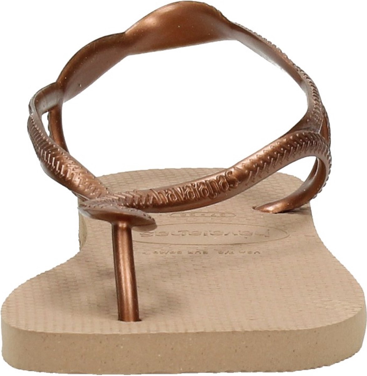Havaianas - Maat 37/38 - Luna Dames Slippers - Rose Gold/Rose Gold