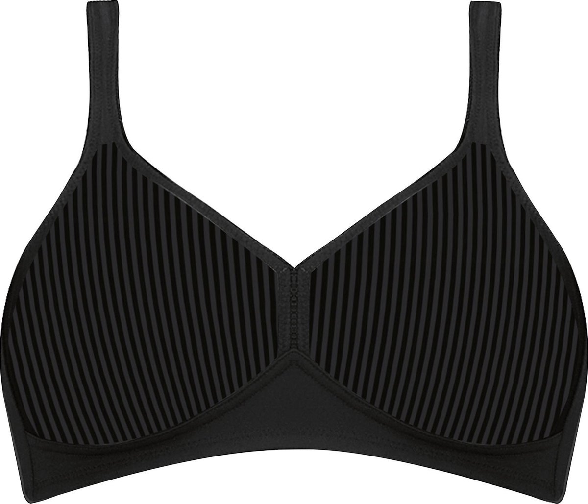 bh, black, stripe, wireless, bra