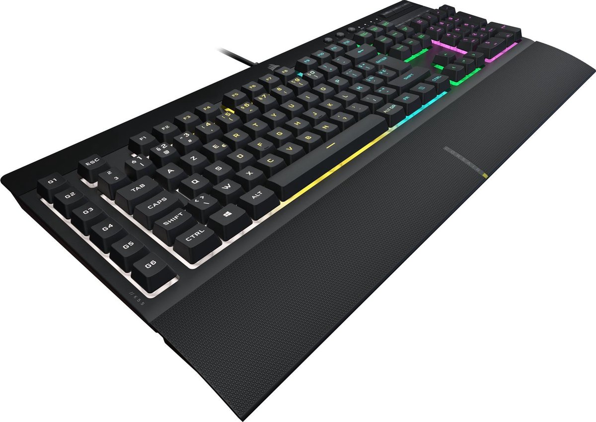 Corsair K55 RGB Pro BE Azerty Gaming Toetsenbord - Zwart