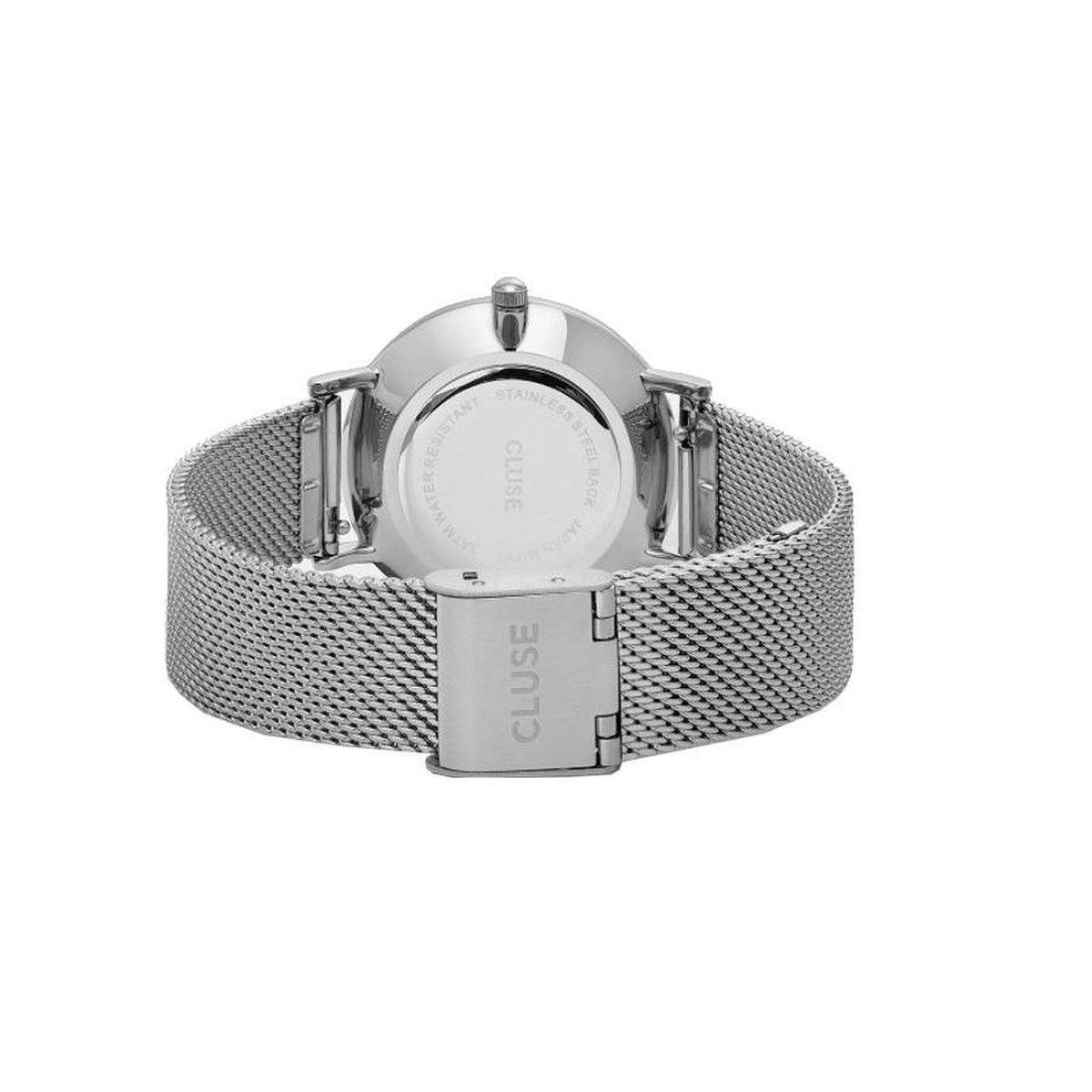 Cluse Minuit Mesh Black Dames Horloge - 33 mm