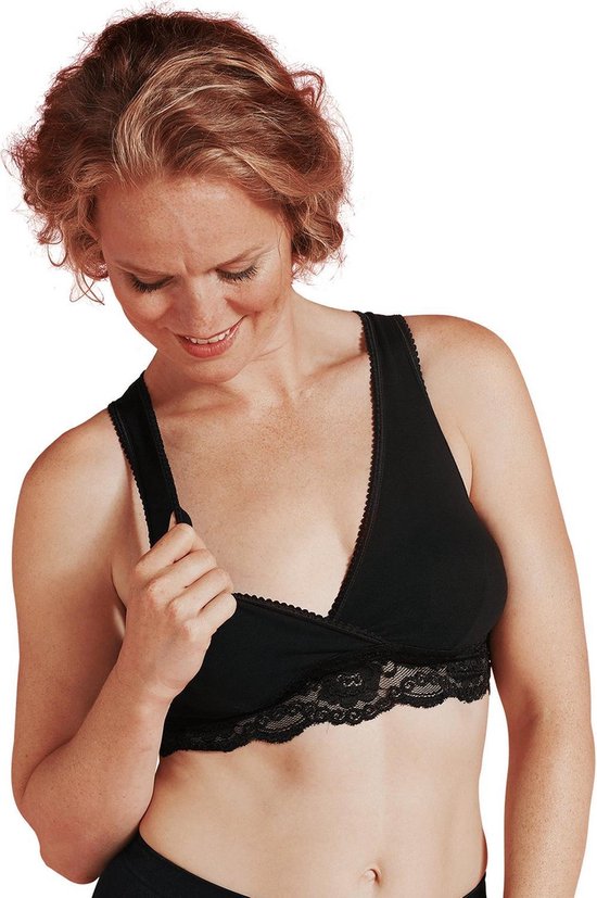 Carriwell - Maat M - Slaap en Nachtbh Crossover - Biokatoen- Zwart