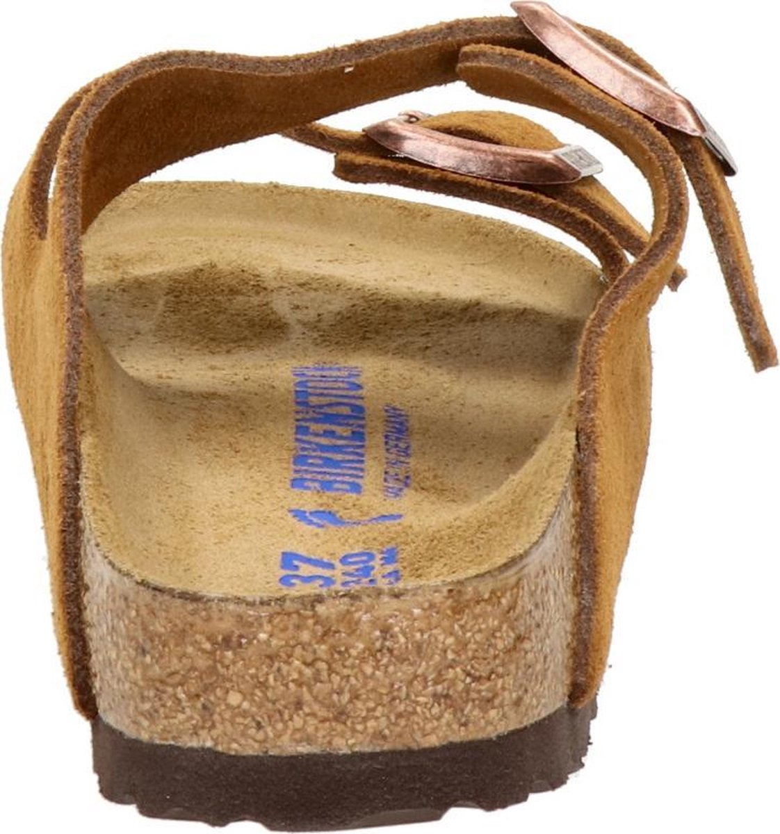 Birkenstock - Maat 39 - Arizona SFB VL Mink Narrow Dames Slippers - Mink