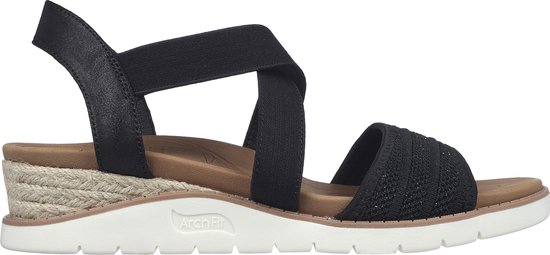 Skechers Arch  - Maat 40 - Fit Beach Kiss-Boho Beyo Dames Sandalen - zwart