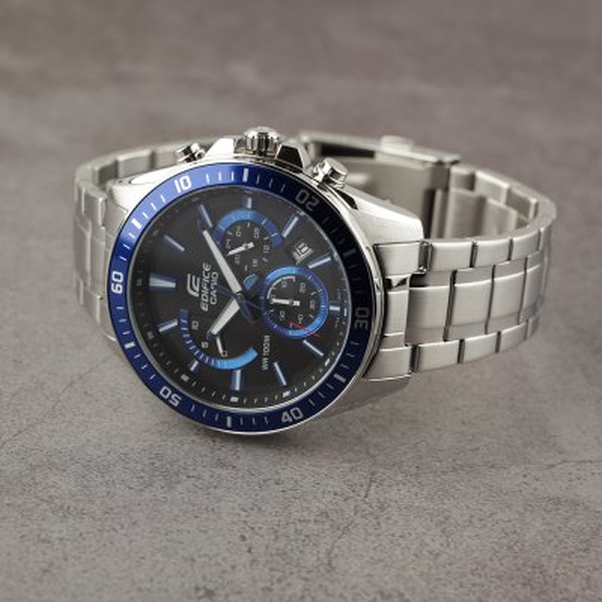 Casio Edifice EFR-552D-1A2VUEF Herenhorloge 45 mm - Zilverkleurig