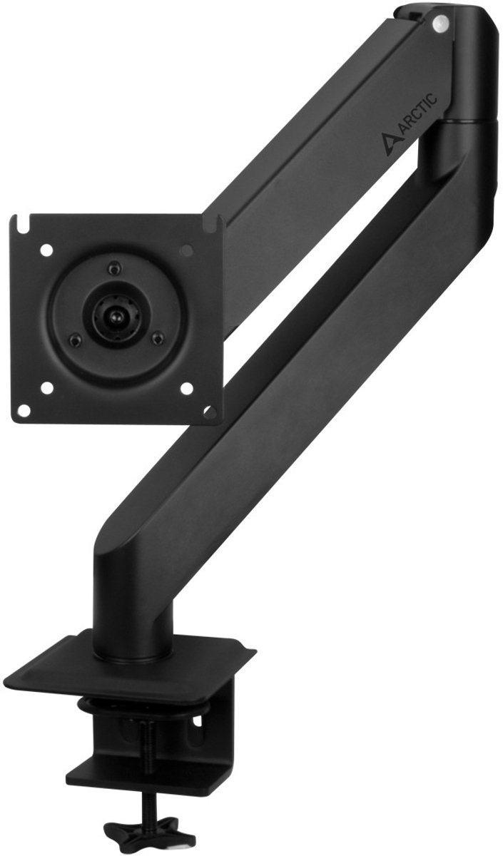 monitorarm, verstelbaar, zwart, VESA, klem