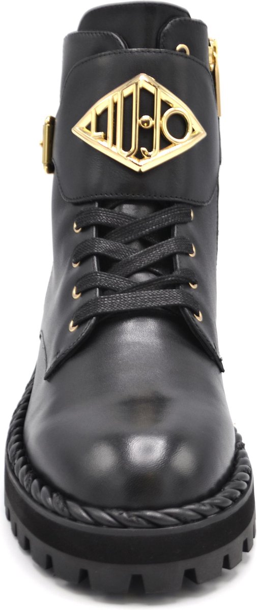 Liu Jo Pink 127 Biker Calf Dames Veterboots - 38 - Zwart