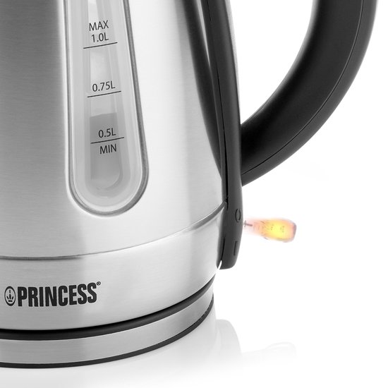 Princess 236023 RVS waterkoker - Inhoud: 1 L - 2200 W