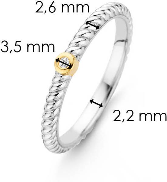 TI SENTO - Milano Ring 12148ZY - Maat 16.50