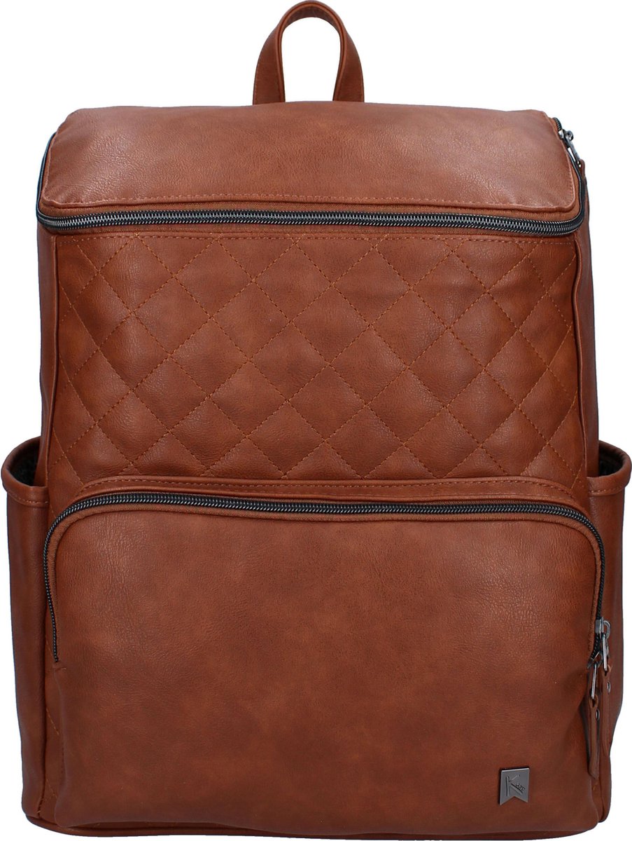 Kidzroom Care Blessing Luiertas rugzak - Bruin - Verschoonmatje - Verstelbare schouderband