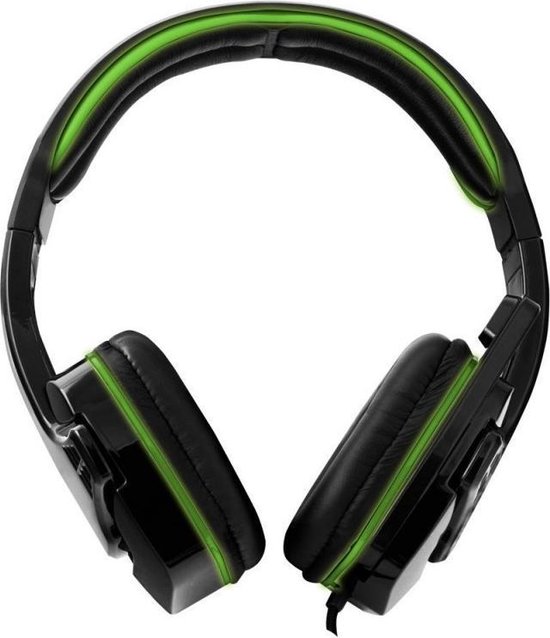 Gaming Headset met Microfoon PS4, PC, Windows, Mobile, Xbox One – Wired met Volumeregeling– Groen/Zw