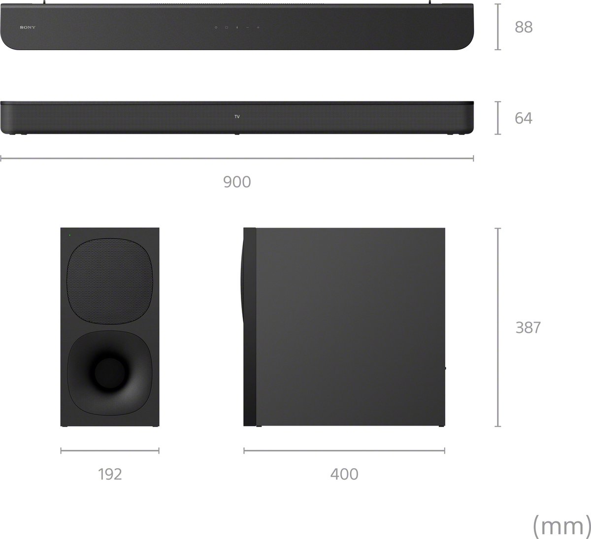Sony HT-S400 - Soundbar met draadloze subwoofer
