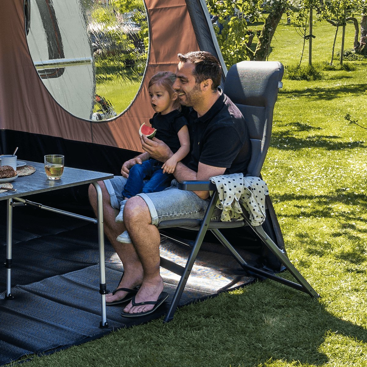 Travellife Barletta Standenstoel Comfort L - In 7 standen verstelbaar - Ventilerende en sneldrogende 2D mesh bekleding - Water- en uv-bestendig