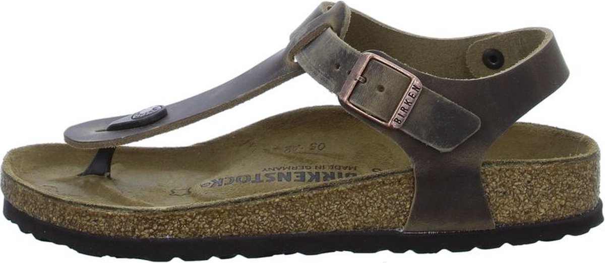 Birkenstock - maat 39- Kairo Meisjes Sandalen Regular Oiled Leather - Tabacco Brown