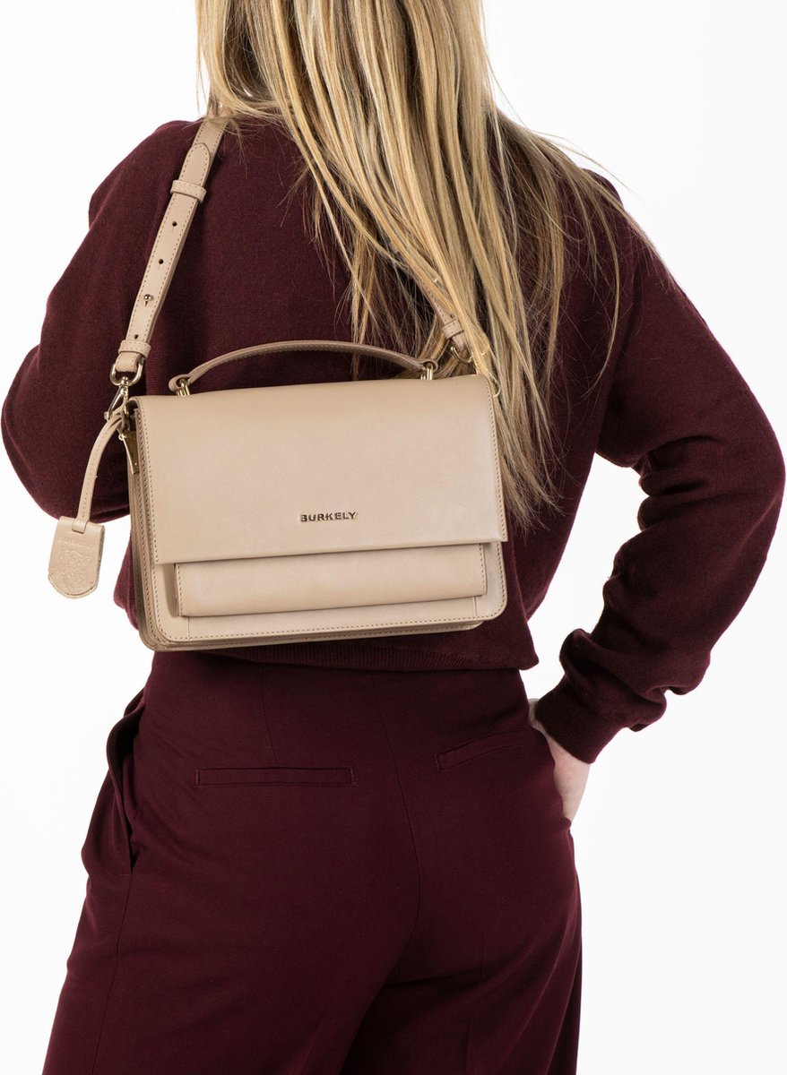 BURKELY PARISIAN PAIGE CITYBAG Dames Crossbodytas Handtas - Taupe