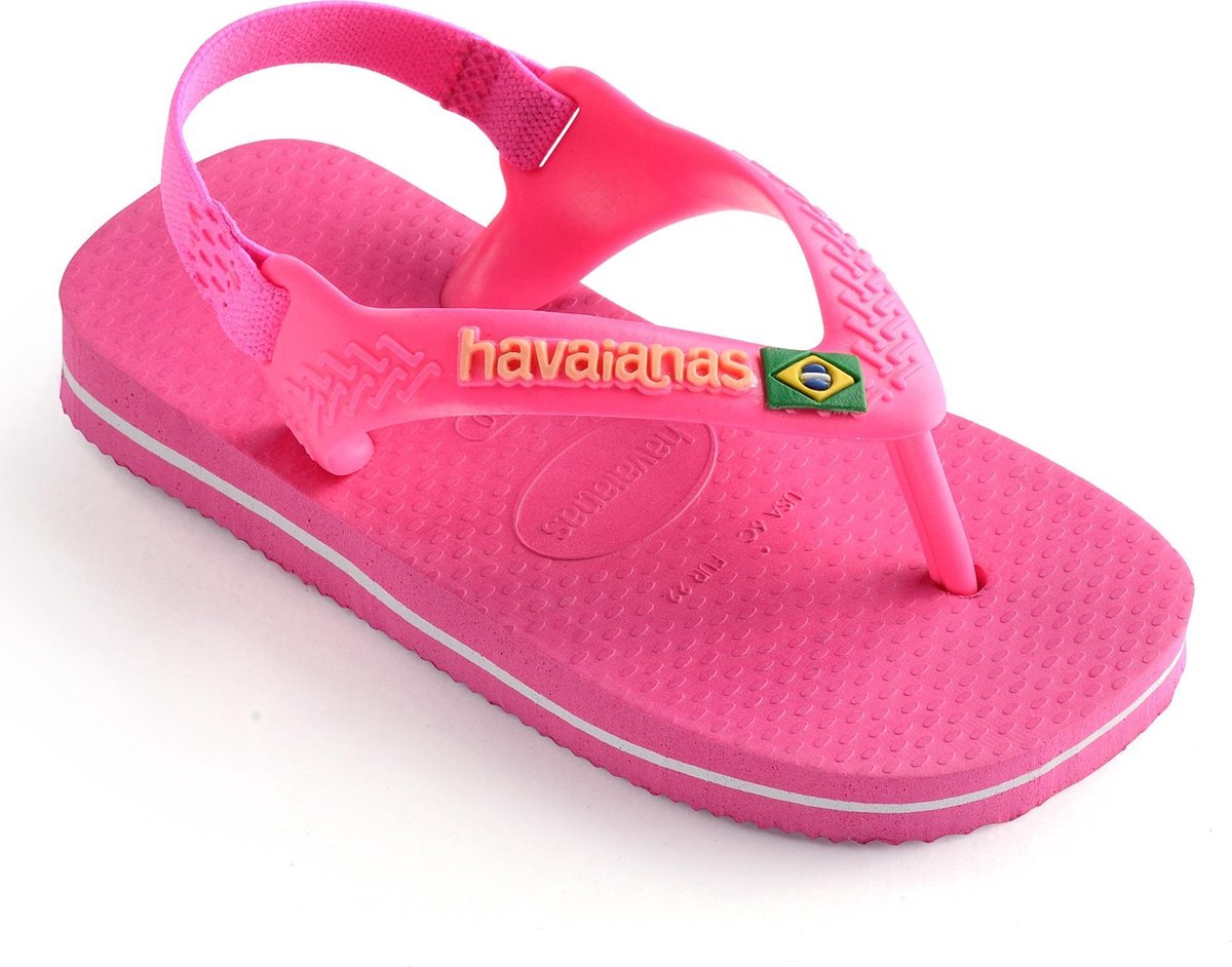 Havaianas Baby Brasil Logo II Meisjes Slippers - Pink Flux - Maat 21