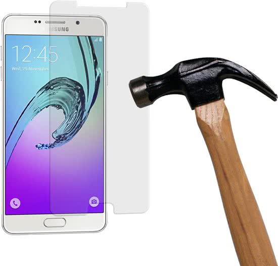 MP Case transparant tpu case hoesje voor Samsung Galaxy A7 2016 (A710F) en gratis glasfolie tempered