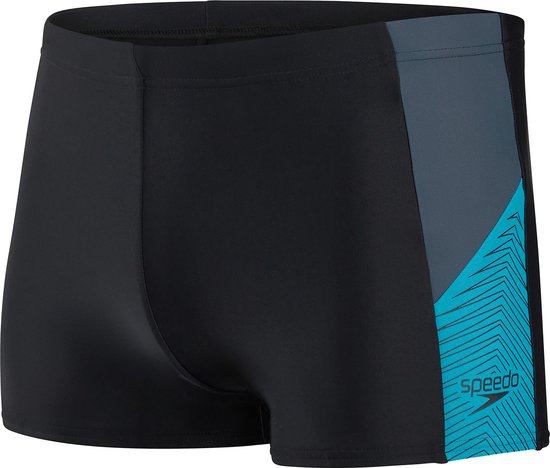 Speedo - maat 5/ M - Dive Aquashort Heren - Zwart / Blauw