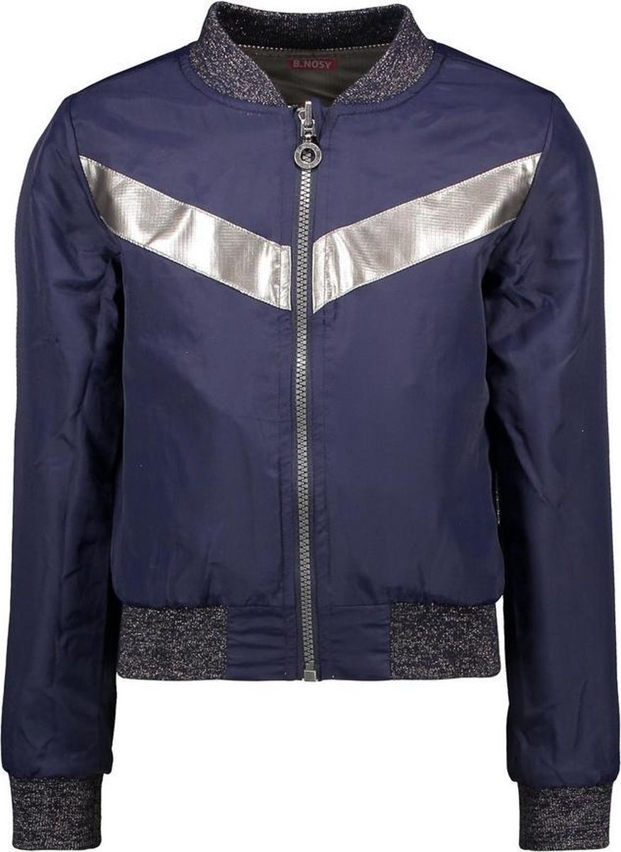 B. Nosy Kids - Maat 104 -  Meisjes Jas - Pewter