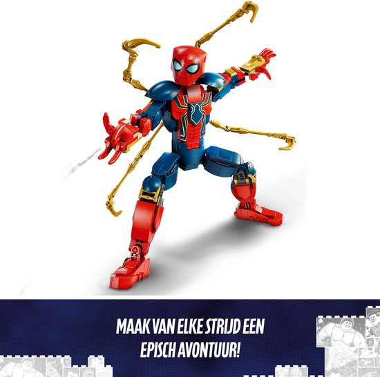 LEGO Marvel Super Heroes Iron Spider-Man bouwfiguur - 76298