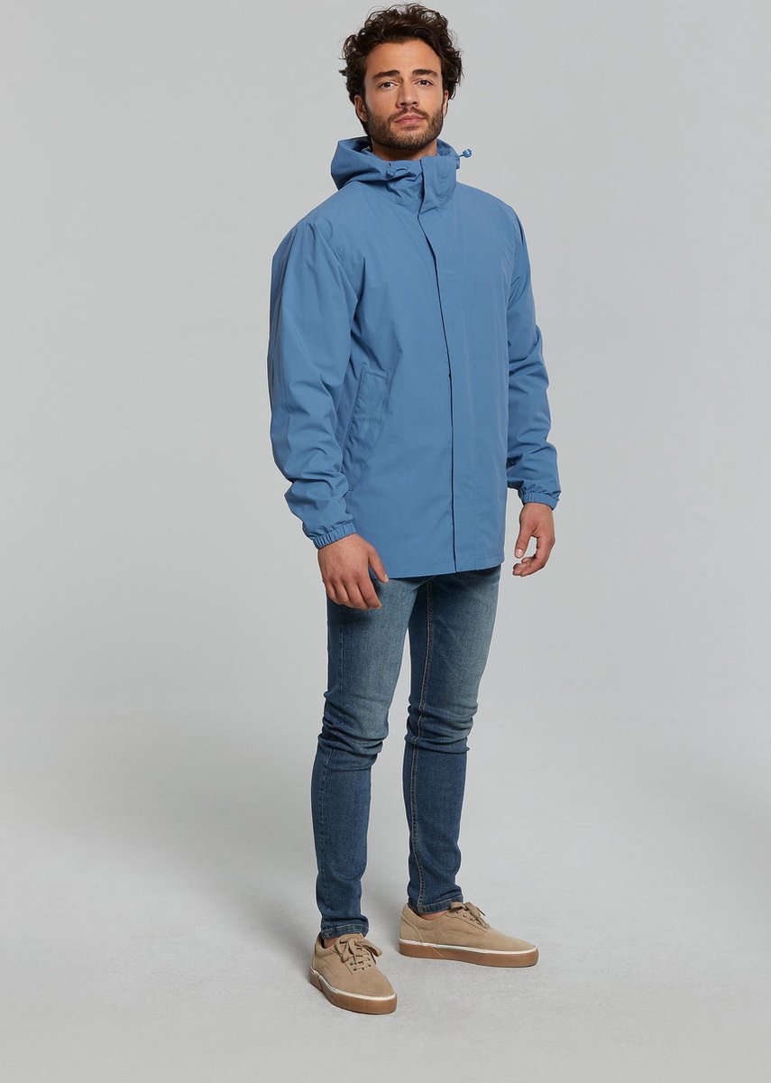 Basil Hoga Regenjas Unisex - Blauw - Maat XXL