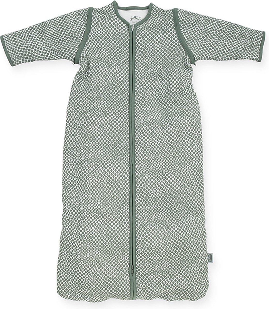 Jollein Baby Slaapzak 70cm Snake - Met Afritsbare Mouw - Ash Green