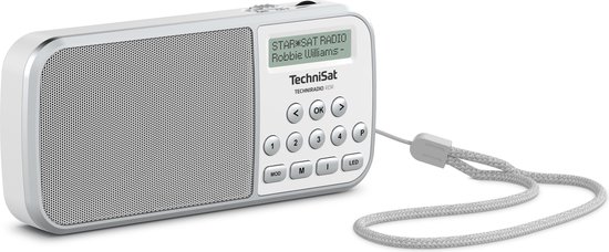 Techniradio RDR DAB+ zakradio - FM - AUX - USB - zaklamp - wit
