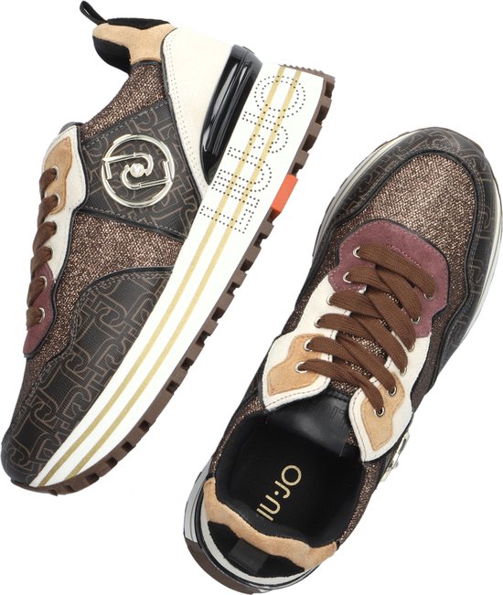 Liu Jo Maxi Wonder 24 - maat 37-  Lage sneakers - Leren Sneaker - Dames - Bruin