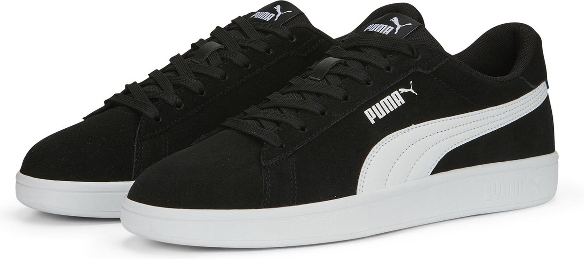 PUMA - Maat 41 - Smash 3.0 Unisex Sneakers - Black/White