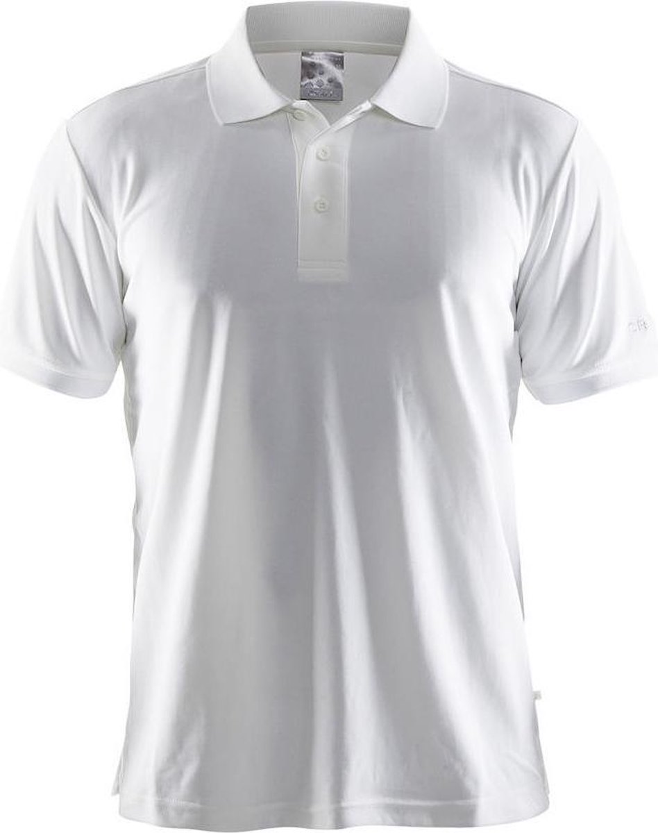 Craft Classic Polo Pique t-shirt wit Heren  Maat XXL