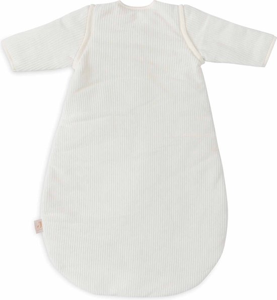 Jollein Baby Slaapzak Winter Met Afritsbare Mouw 110cm - Rond - Rib Ivory