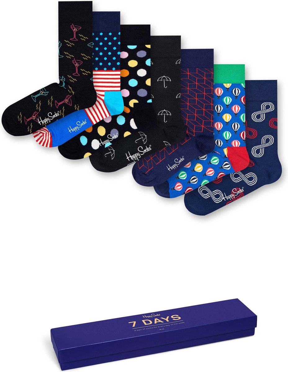 Happy Socks - Maat 41-46 - 7 Days giftbox