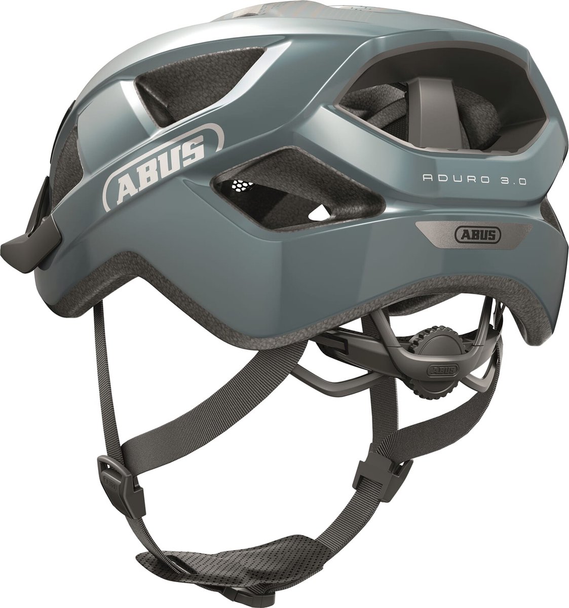 Fietshelm ABUS ADURO 3.0 glacier blue L - 58-62 cm - blauw - Geschikt voor gebruik op elektrische fietsen - stadsfietsen - 320 g
