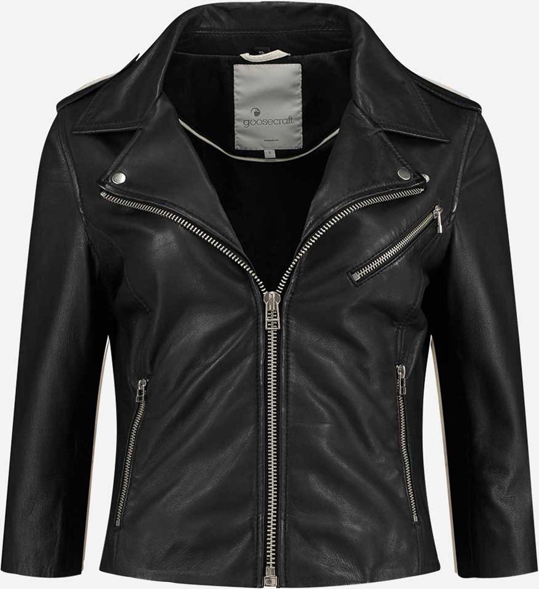 Goosecraft Maat XXL Alanis Morrisette biker- Zwart - Dames