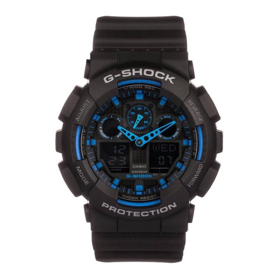 Casio G-Shock GA-100-1A2ER - Horloge - Kunststof - Zwart - 50 mm