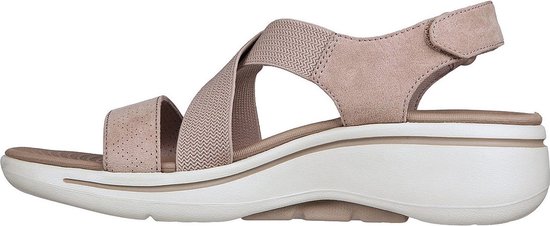 Skechers  - Maat 39 - Go Walk Arch Fit Sandal - Tre Dames Sandalen - Taupe