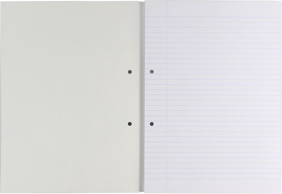 Gallery cursusblok, ft A4, 80 g/m², 2-gaatsperforatie, gelijnd, 100 vel