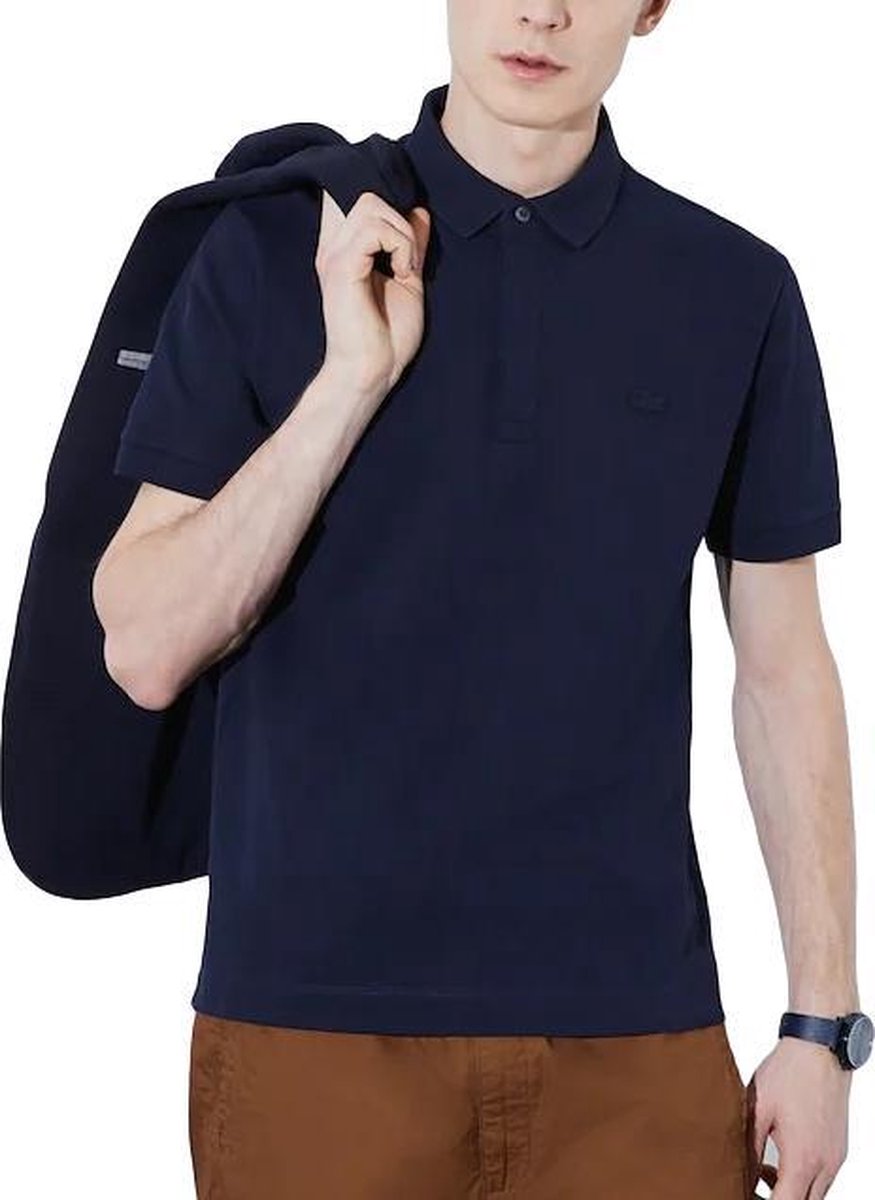 Lacoste - Maat S - Heren Poloshirt - Navy Blue